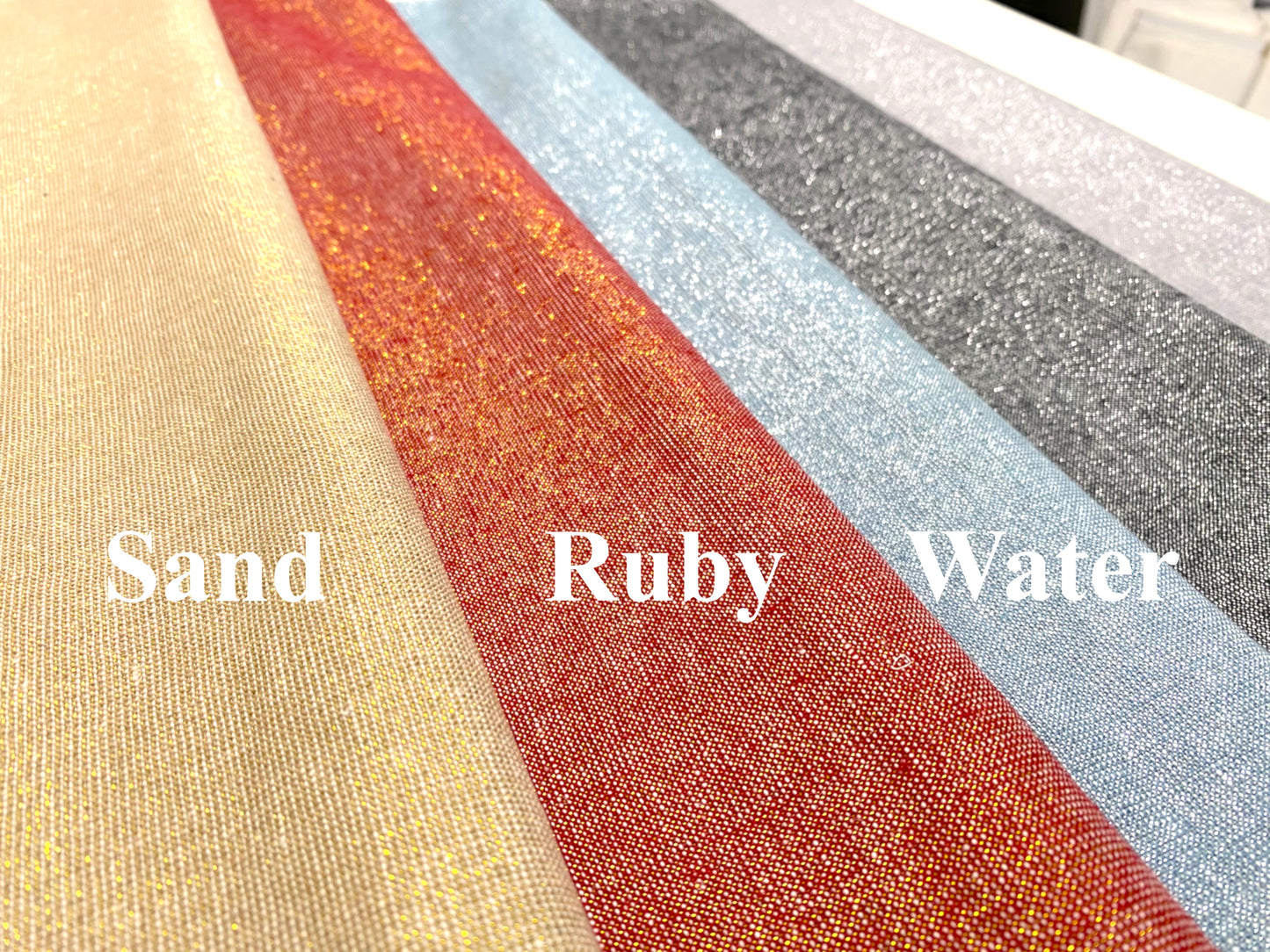 Essex Dyed Metallic By Robert Kaufman: Linen Cotton Blend (choose color & length)