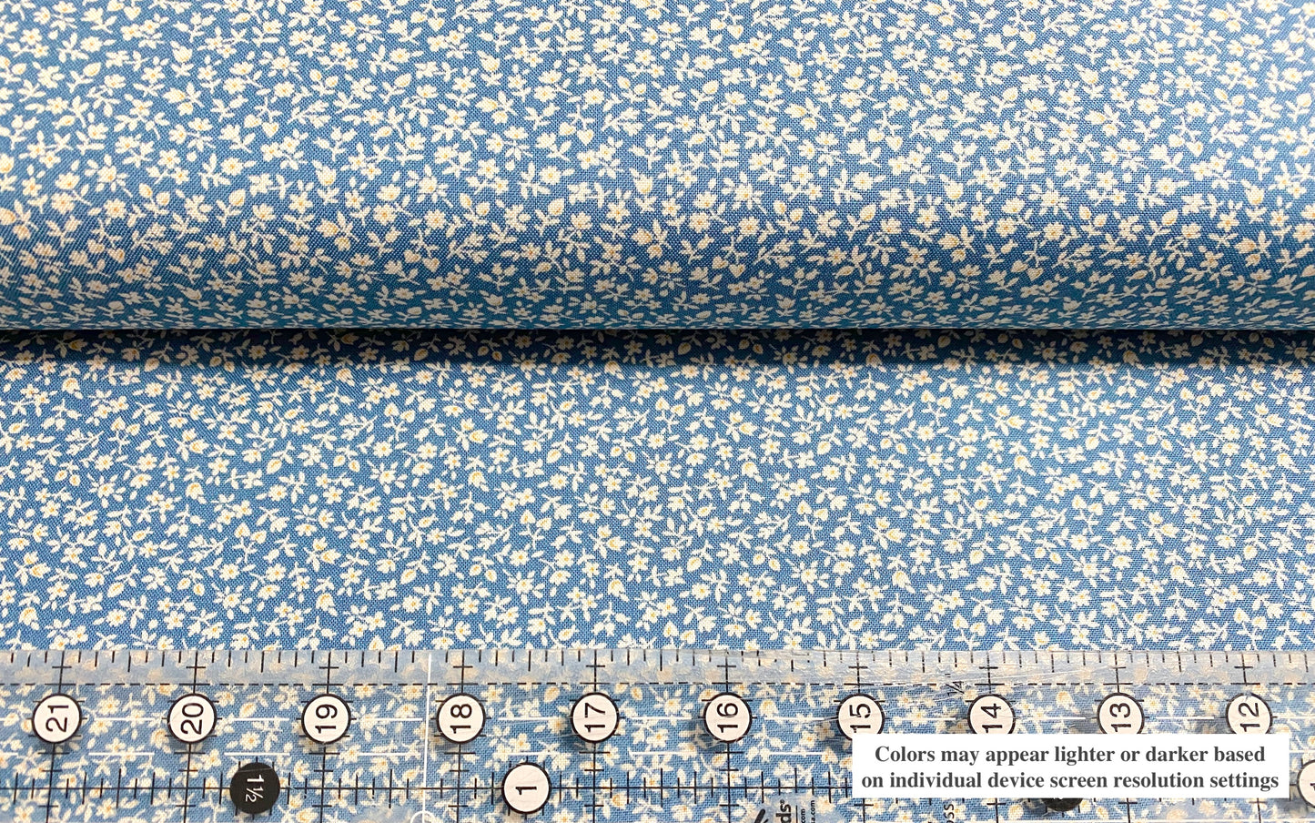 Edyta Sitar Cocoa Blue Fabric Laundry Basket Quilt 100% Cotton A-730-B