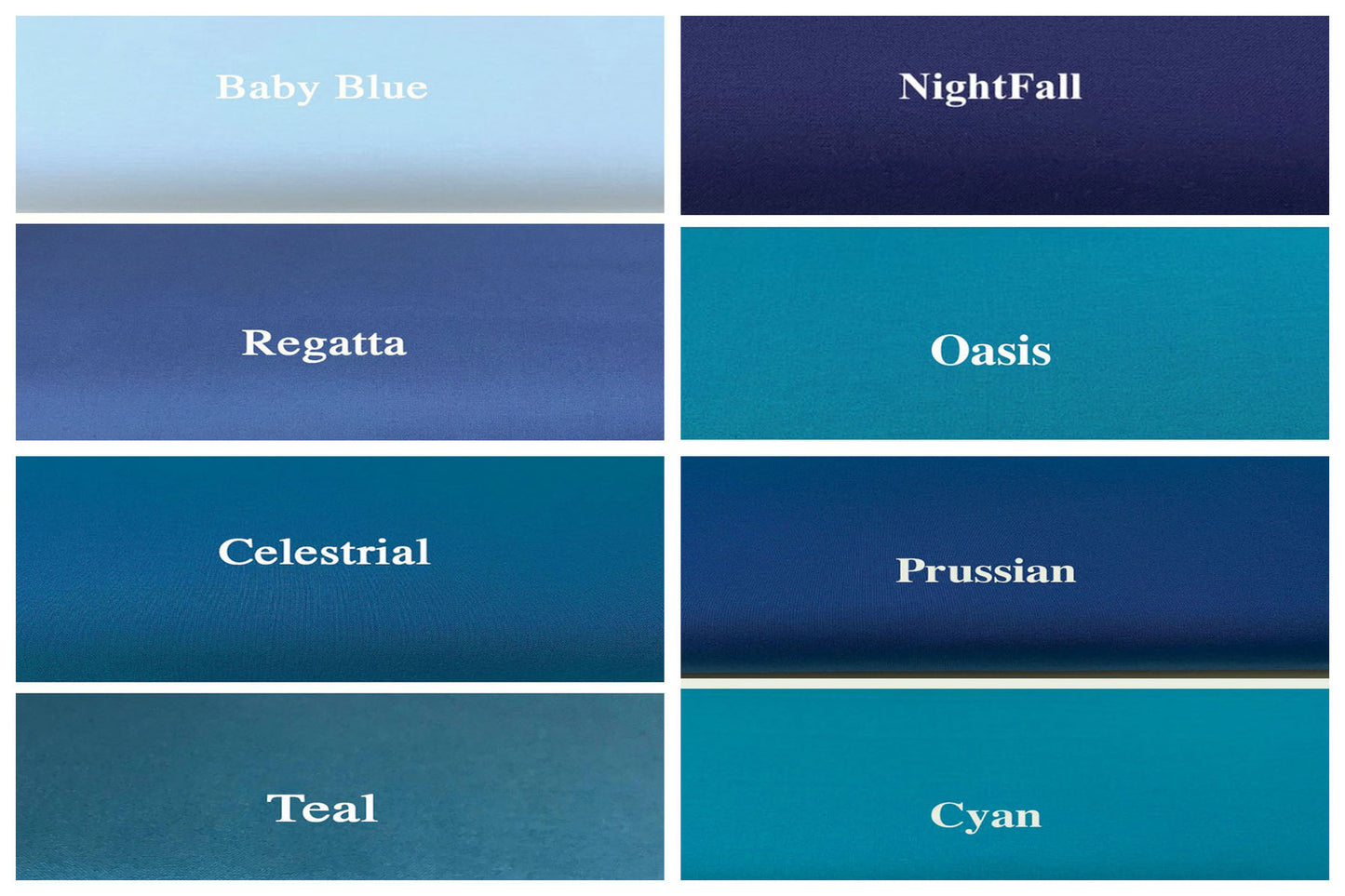 Kona Cotton Solid Blues By Robert Kaufman 100% Quilt Cotton Fabric (click on color name to view color)