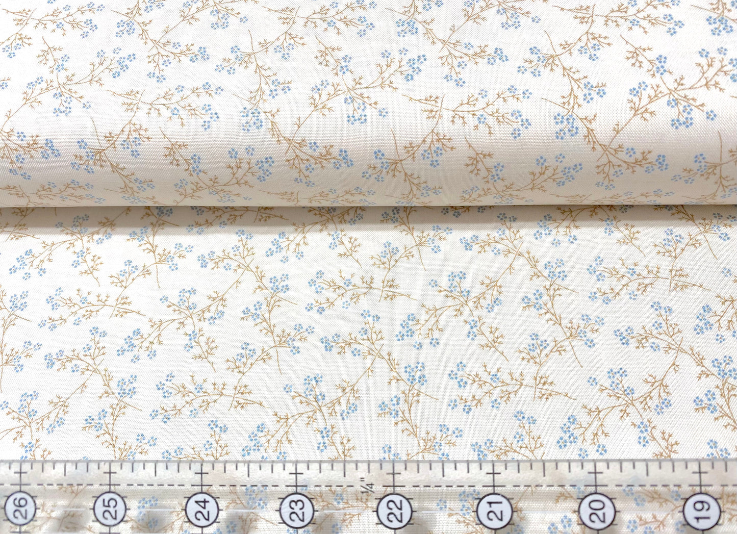 Edyta Sitar Fabric Blue Escape; Laundry Basket Quilt A-9966-LT Floral 100% Cotton