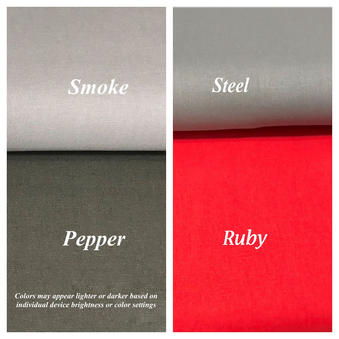 Essex Fabric By Robert Kaufman : Linen Cotton Blend (choose color & length)