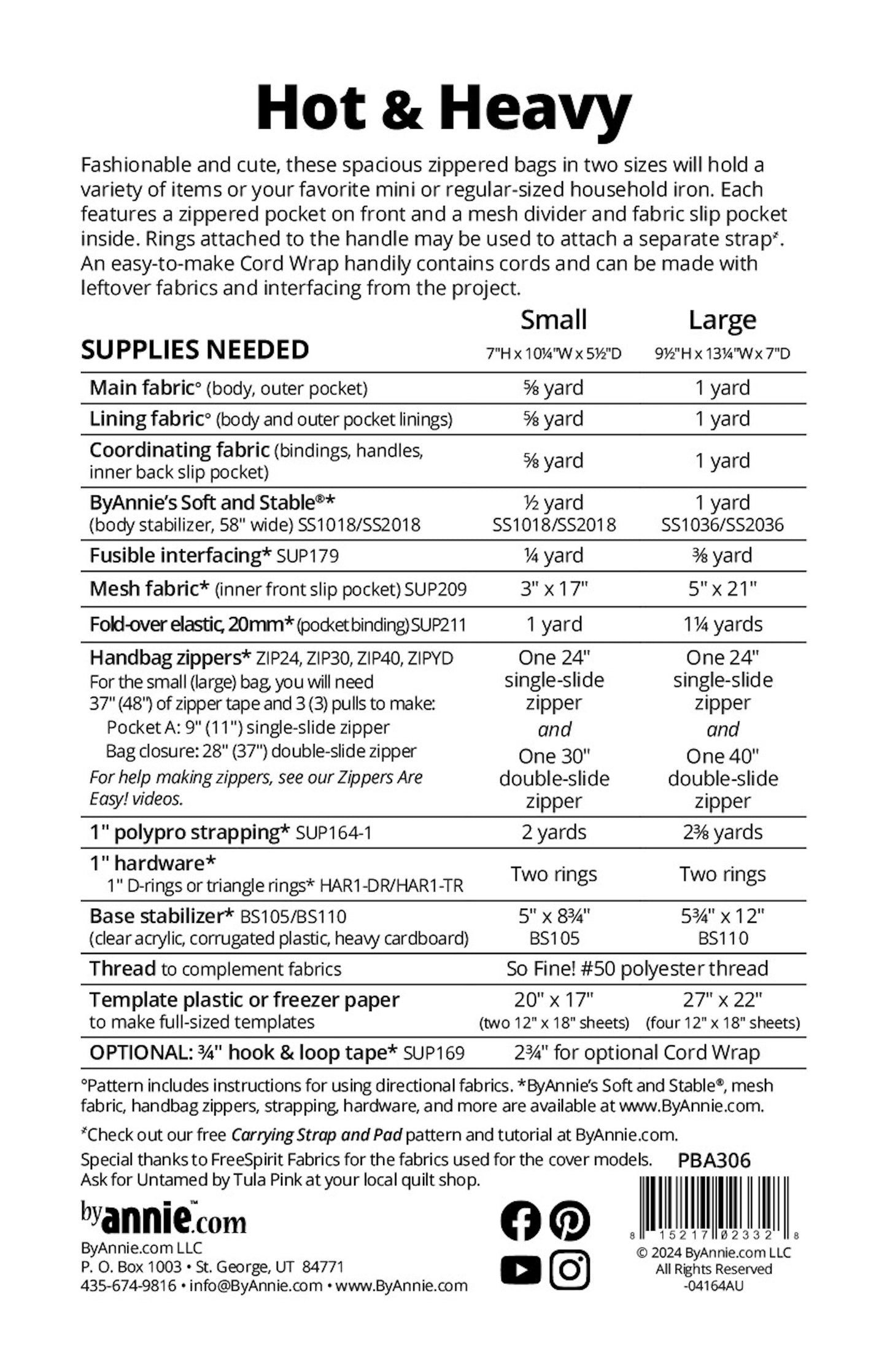 New! Sewing Quilt PATTERN Hot and Heavy Iron Bag Purse in 2 sizes Intermediate & Up Pls Read Description