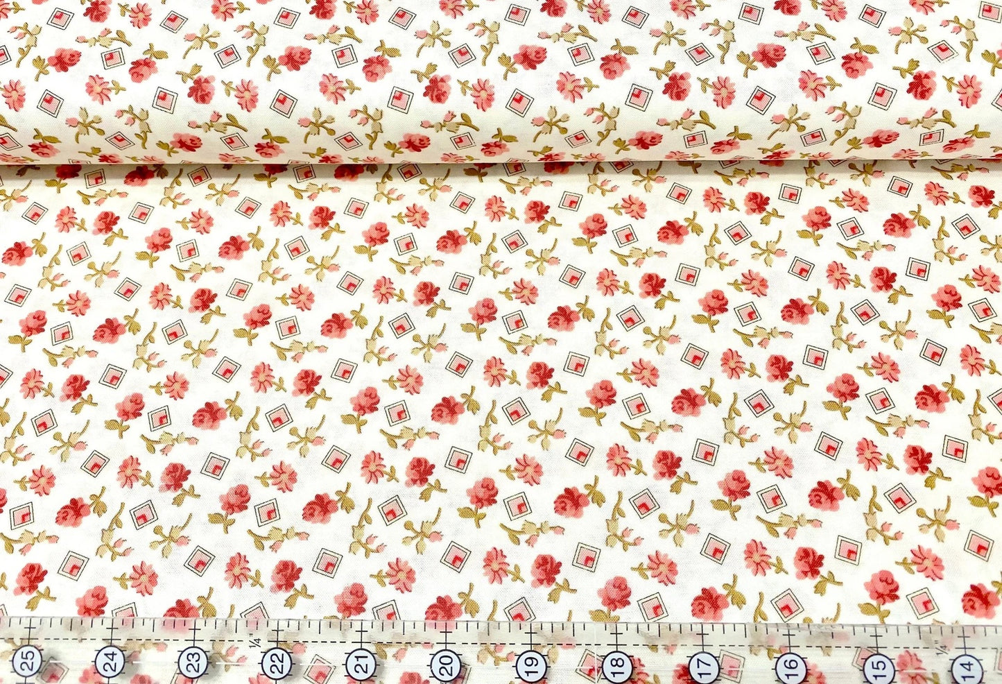 Edyta Sitar Little Sweetheart Fabric ; Laundry Basket Quilt A-8828-L ; 100% Cotton