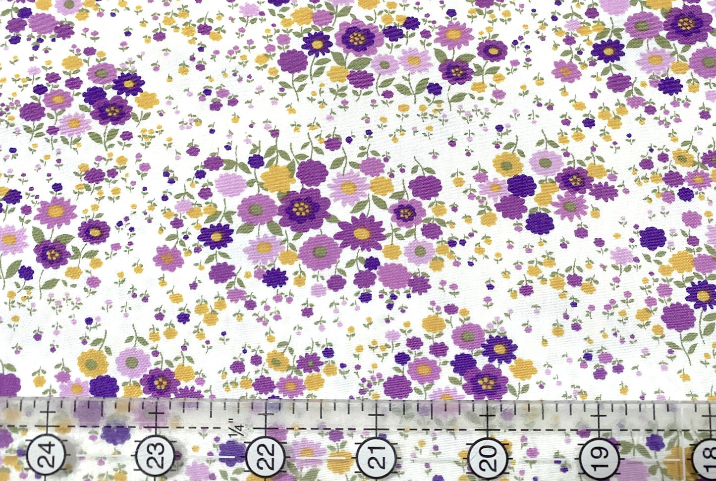 Robert Kaufman's Fabric Sevenberry Petite Purple Floral Fabric 100% Quilt Cotton; Color Summer