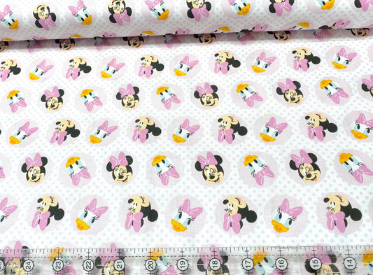 Minnie Mouse & Daisy Disney Cotton Fabric Licensed Camelot 100% Quilt Cotton