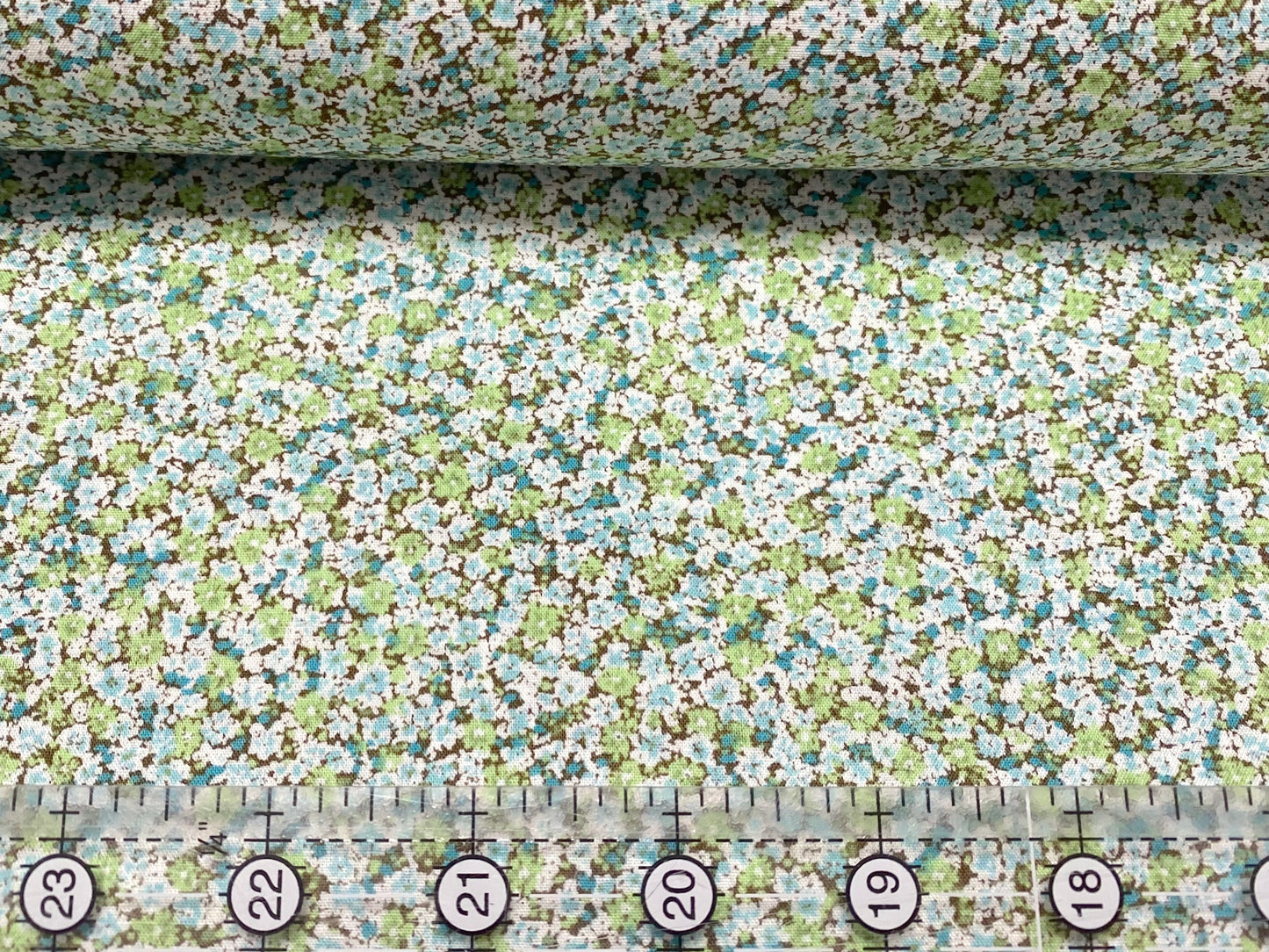 Robert Kaufman's Fabric Sevenberry Boutique Green Floral Fabric 100% Quilt Cotton