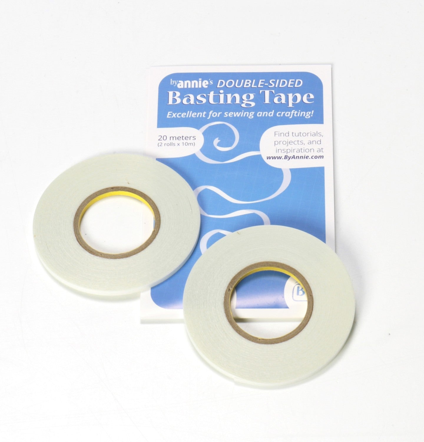 ByAnnie's Double Sided Basting Tape (2 Rolls X10m ea )or 1/8" x 21.8 yards # SUP217