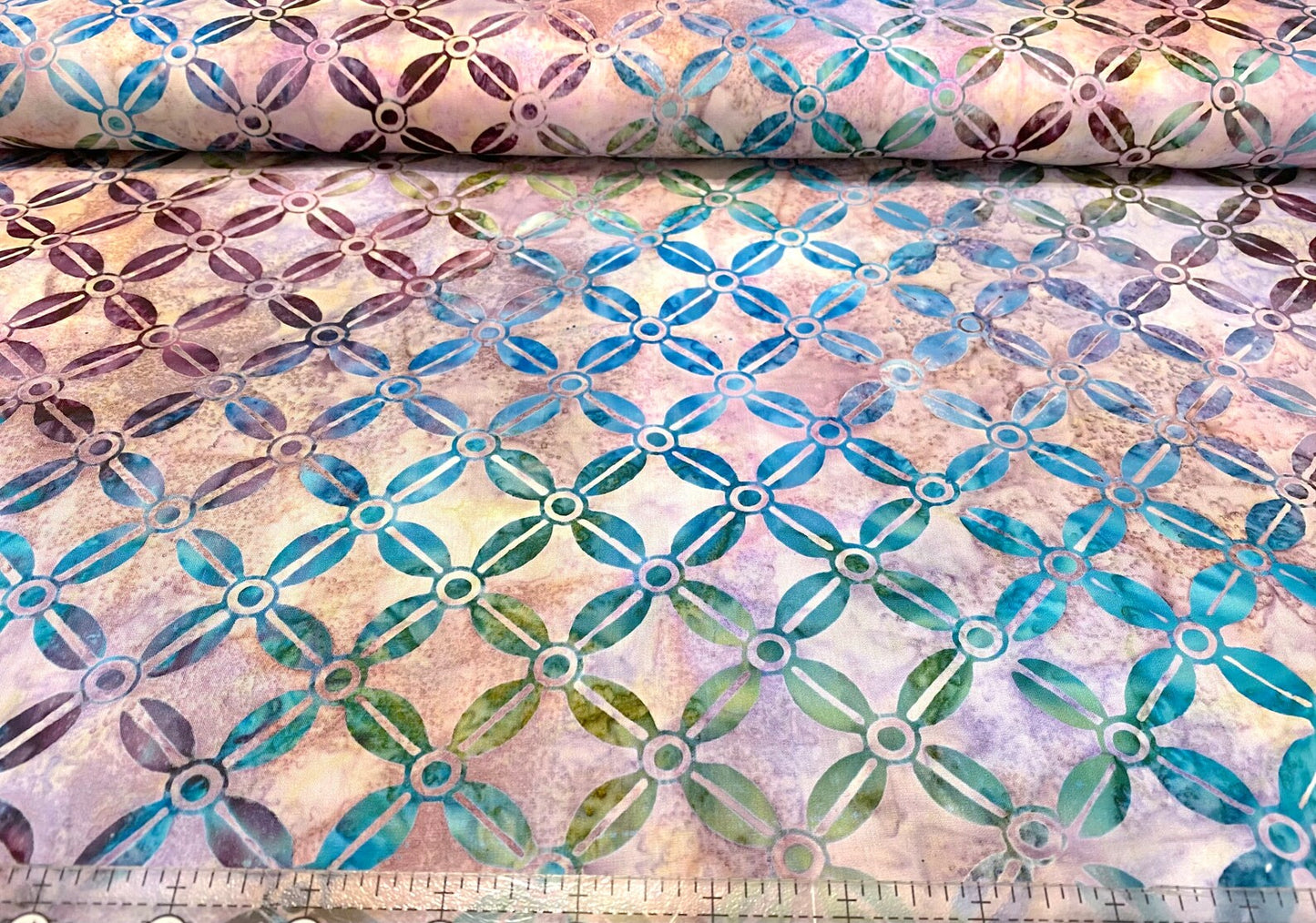 Robert Kaufman's Artisan Batiks Modern Twist Garden Lunn Studio Fabric; 100% Batik Combed Cotton Geometric