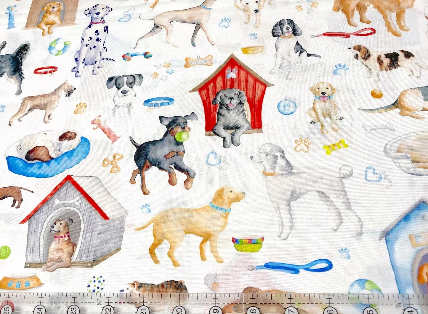 Kanvas & Benartex DOGS RULE Fabric Think Pawsitive 100% Quilt Cotton