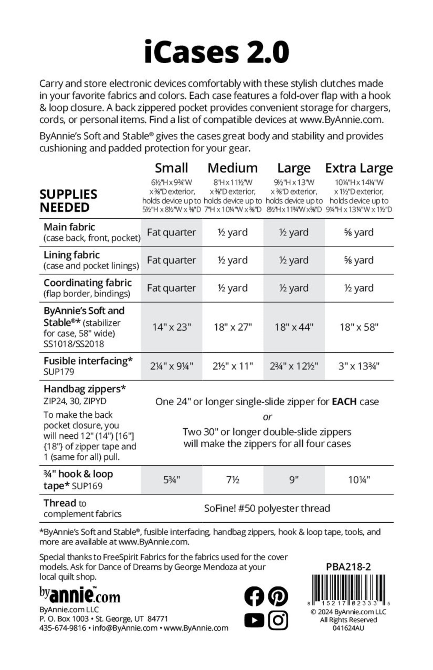 New! Sewing Quilt PATTERN iCases 4 sizes Requires Quilting & Up Pls Read Description